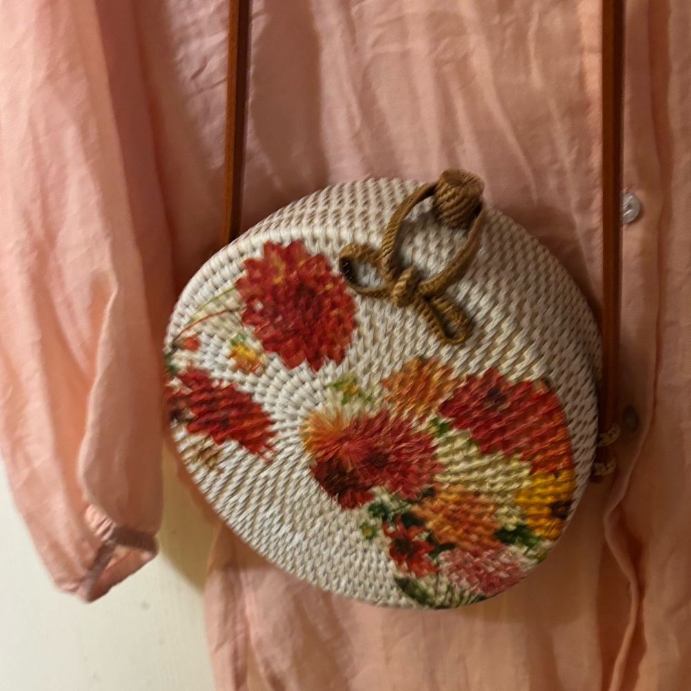 Anthropologie Crossbody Woven Bag